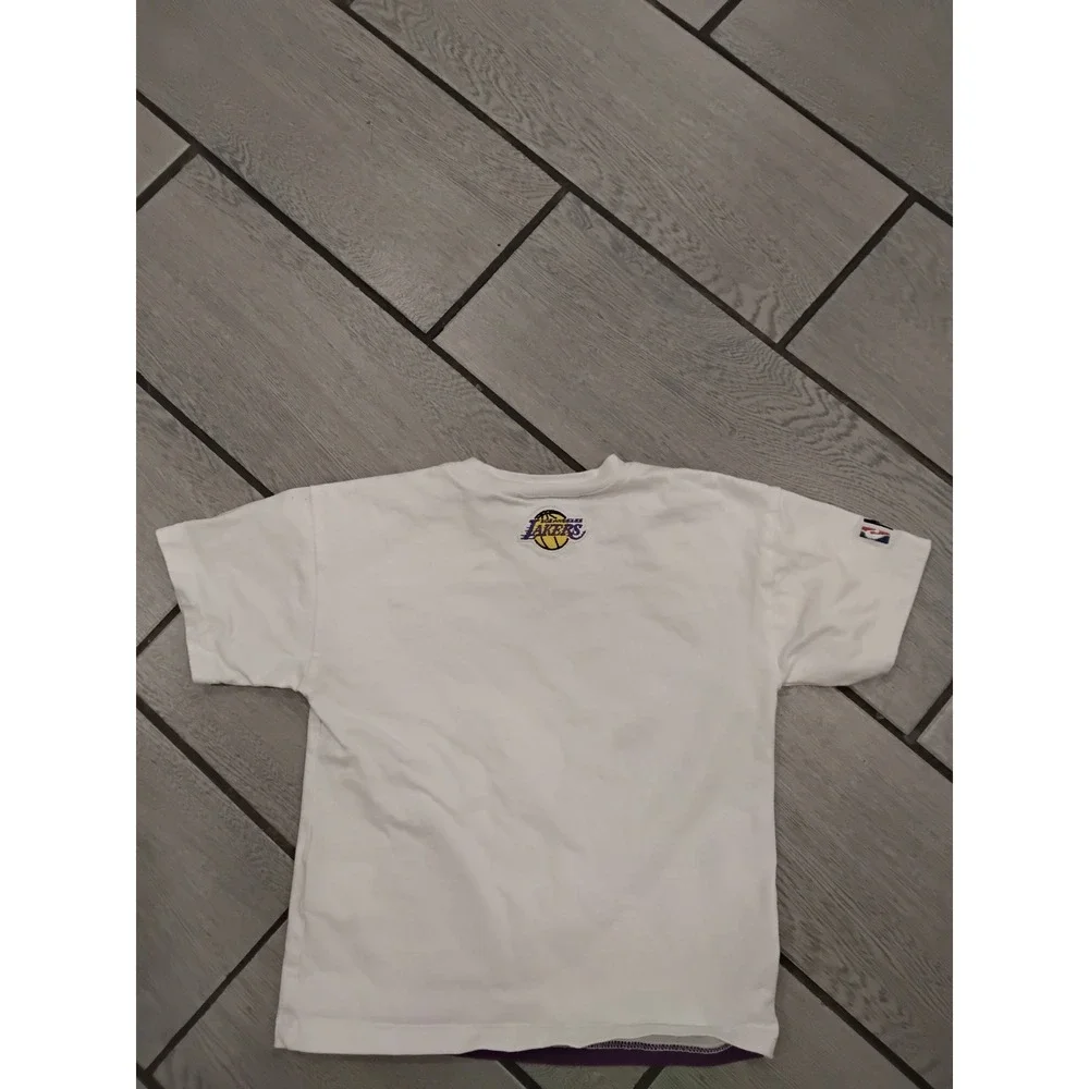 Kids Los Angeles Lakers‎ NBA White Basketball T Shirt Size 4